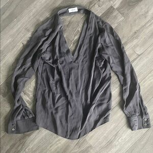 Aritzia Wilfred Silk Blouse Top Shirt